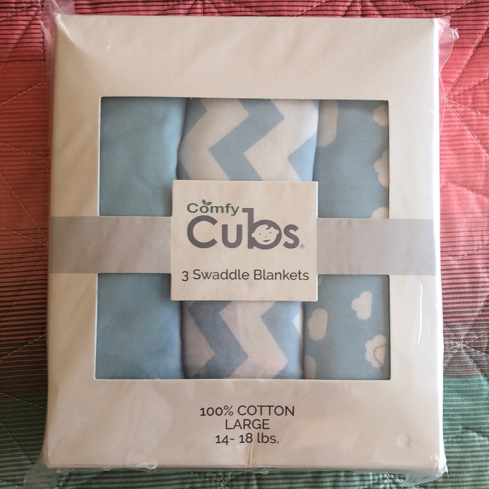 Three Comfy Cubs Baby Swaddles